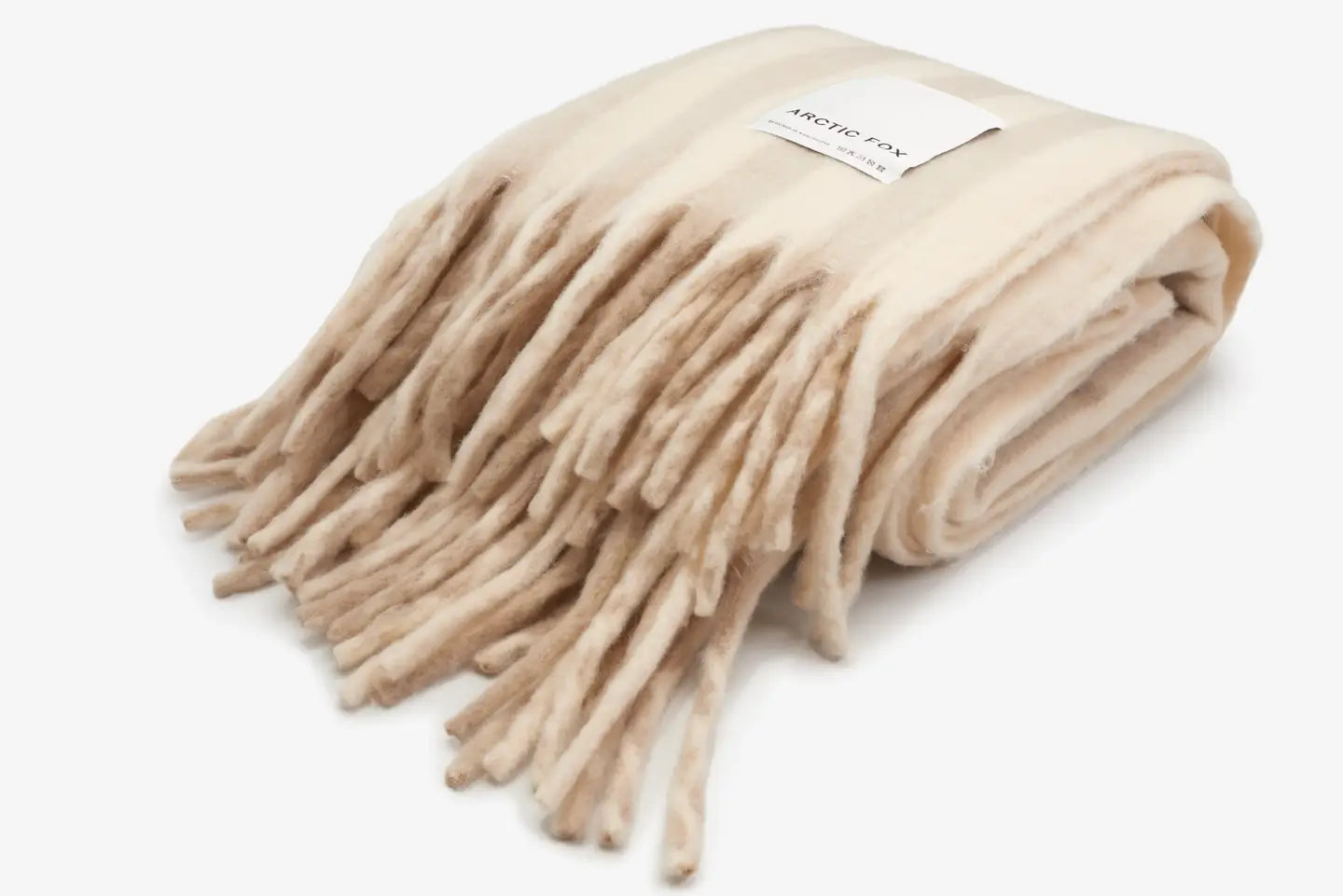 The Wool Stripe Plaid - Helltaupe gestreift